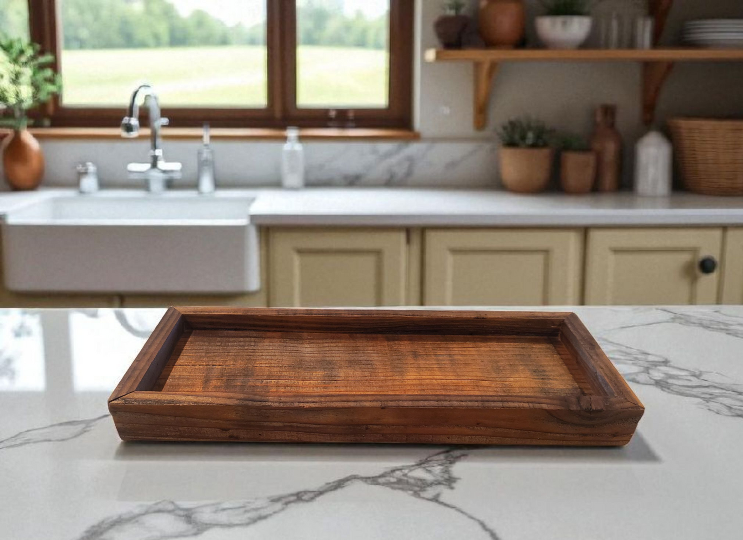 Rustic Wood Tray