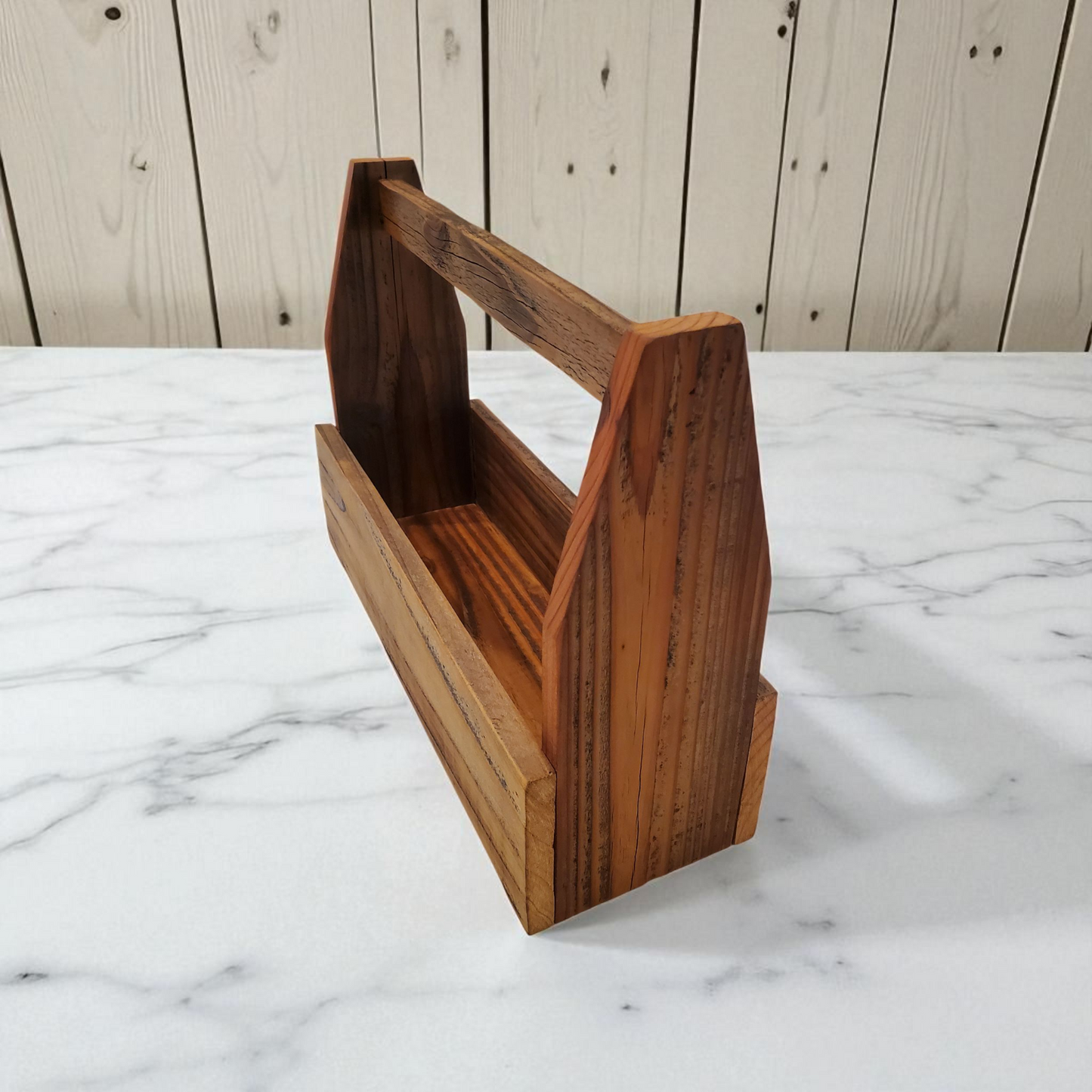 Rustic Wood Box with Handle (Large)