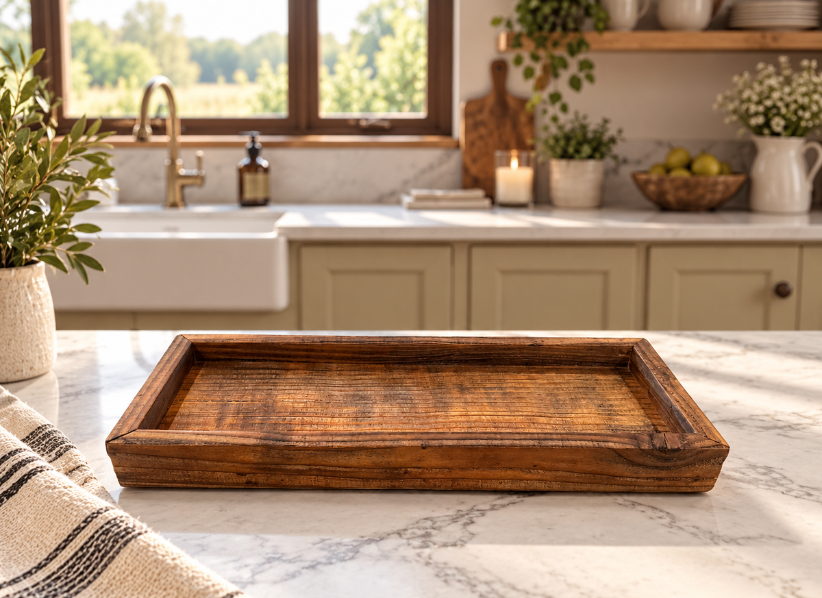 Rustic Wood Tray